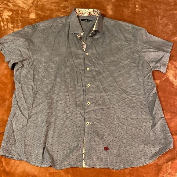 Stone rose short sleeve button down shirt size 7 - Picture 1 of 7